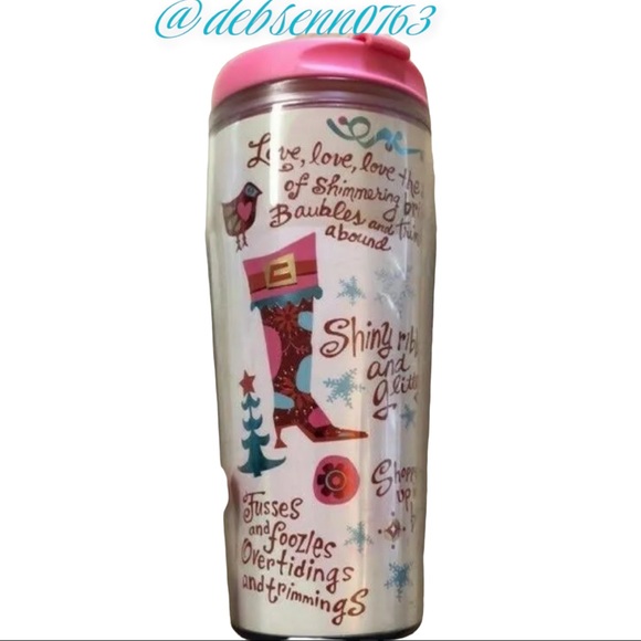 Starbucks 2006 vintage Christmas Holiday Travel Mug/Tumbler - Picture 2 of 6